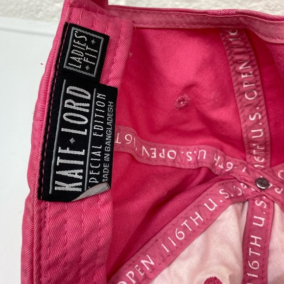 US OPEN "OAKMONT" TENNIS 2016 HOT PINK BALL CAP WITH ADJUSTABLE BACK STRAP - Picture 5 of 6